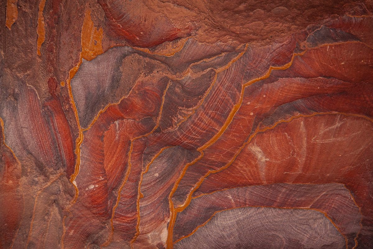 An image of a red and orange rock formation.