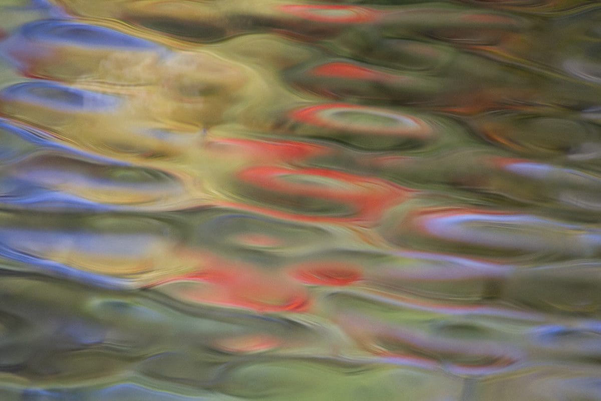 Reflections in water - abstract water reflections fine art print.