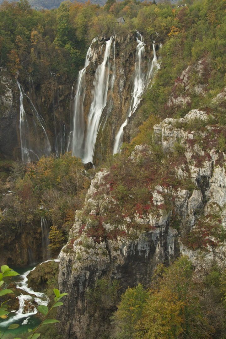 Plitvice waterfalls in croatia.