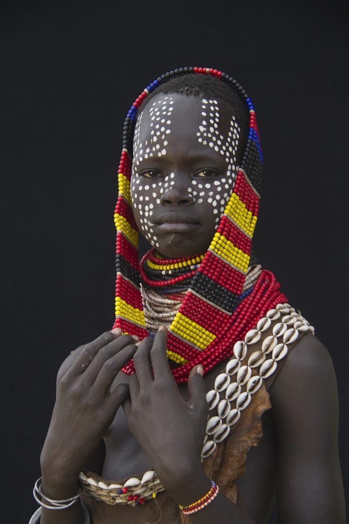 A woman from the oromo tribe in ethiopia.